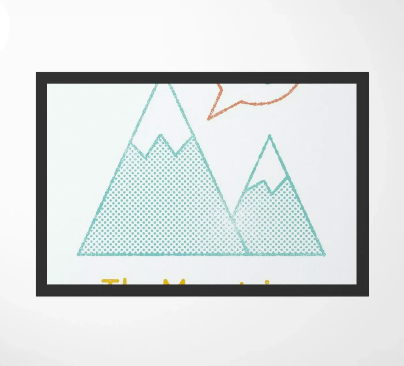 Mountains deurmat van Chris Wharton