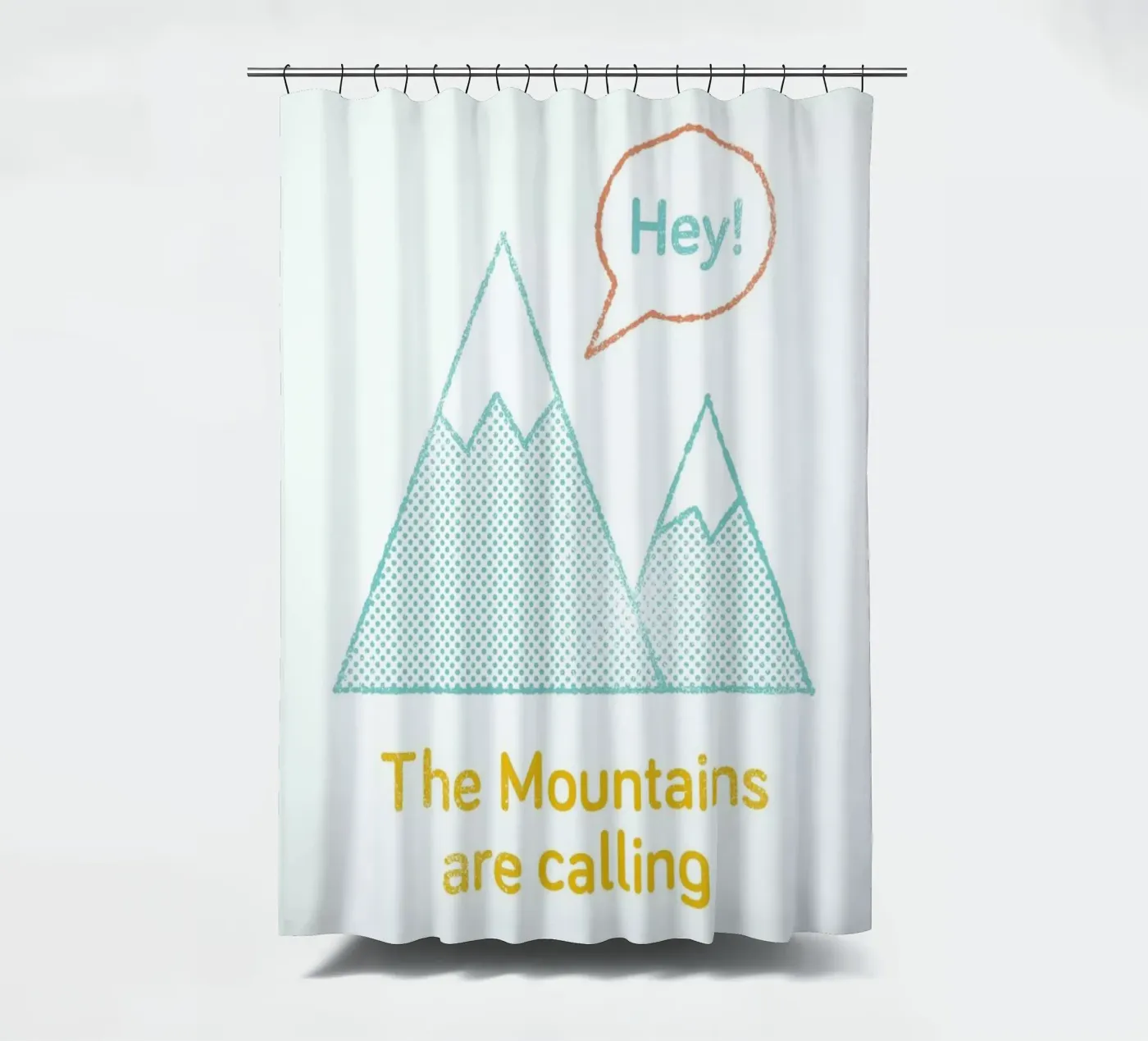 Mountains Duschvorhang von Chris Wharton