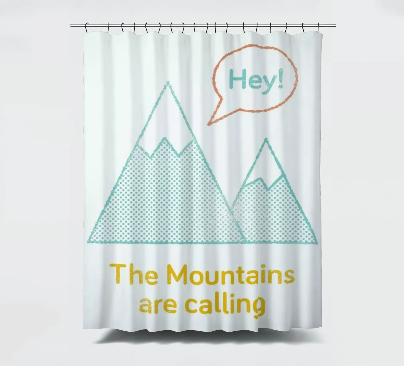 Mountains Duschvorhang von Chris Wharton