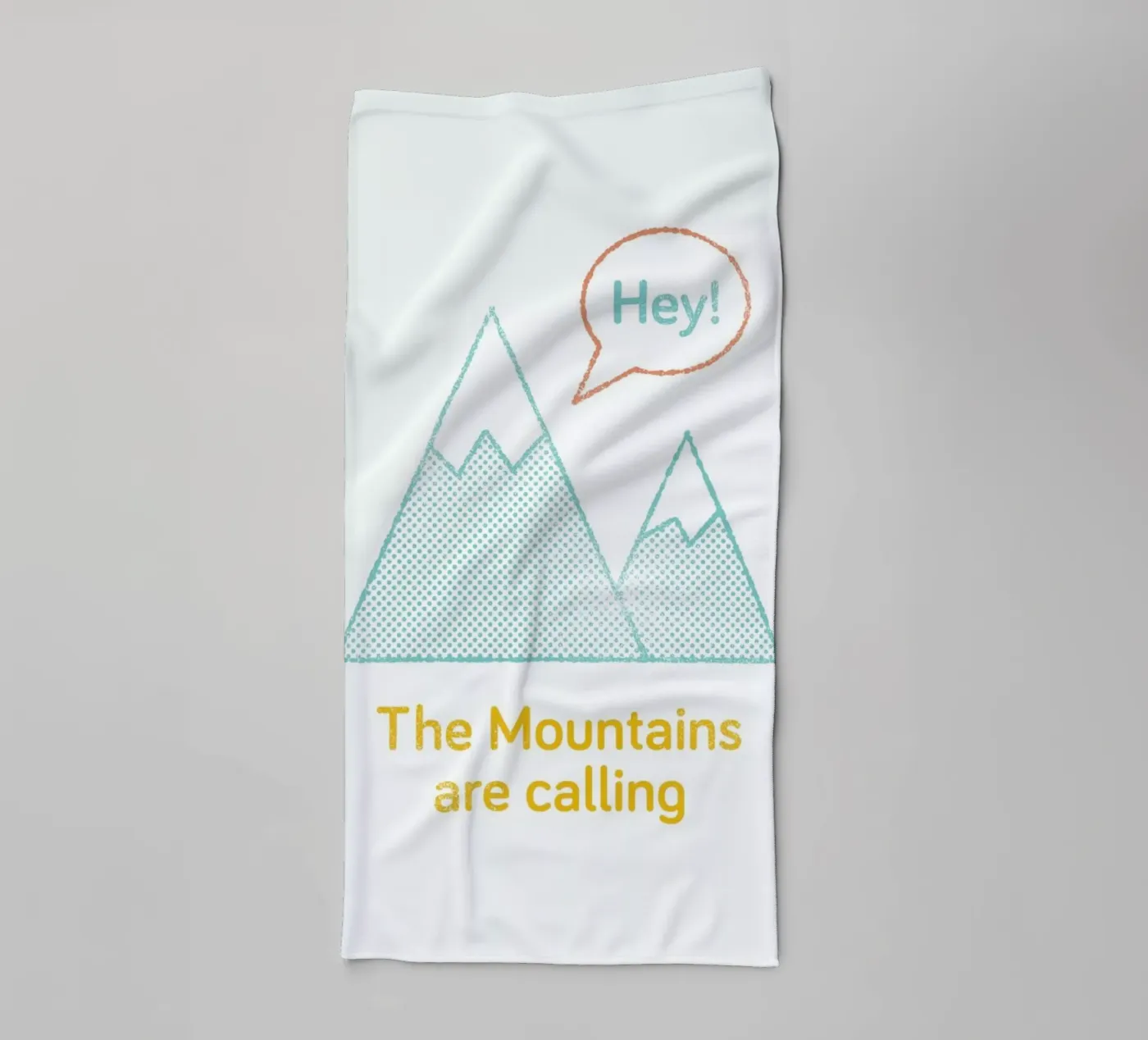 Mountains towel by Chris Wharton