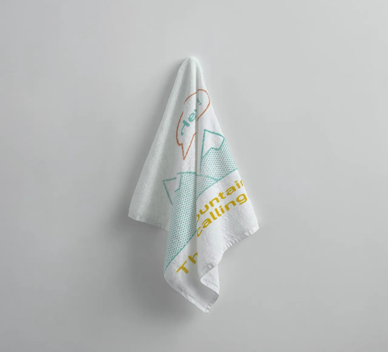 Mountains towel by Chris Wharton