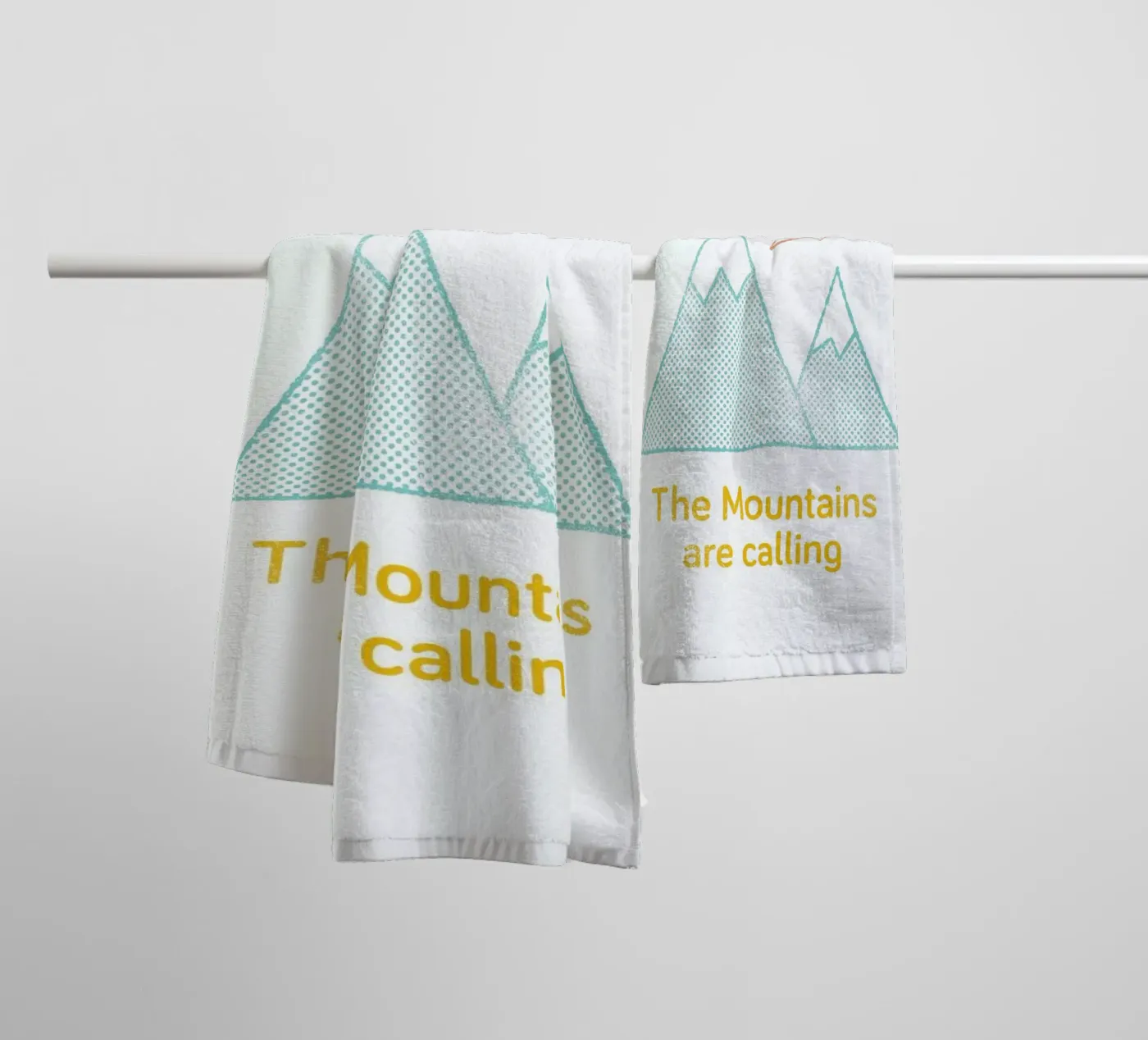 Mountains towel by Chris Wharton