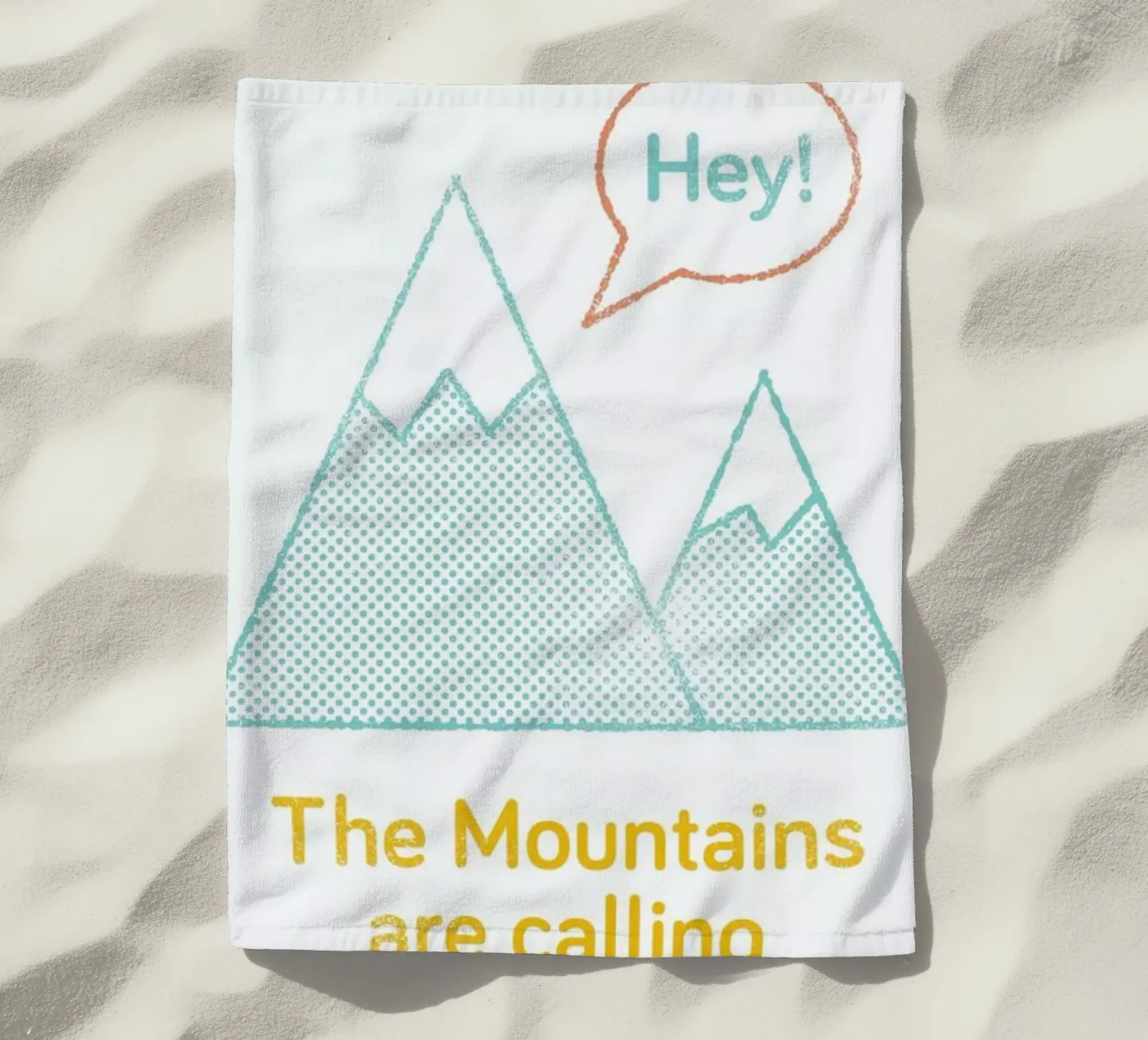 Mountains Strandtuch von Chris Wharton