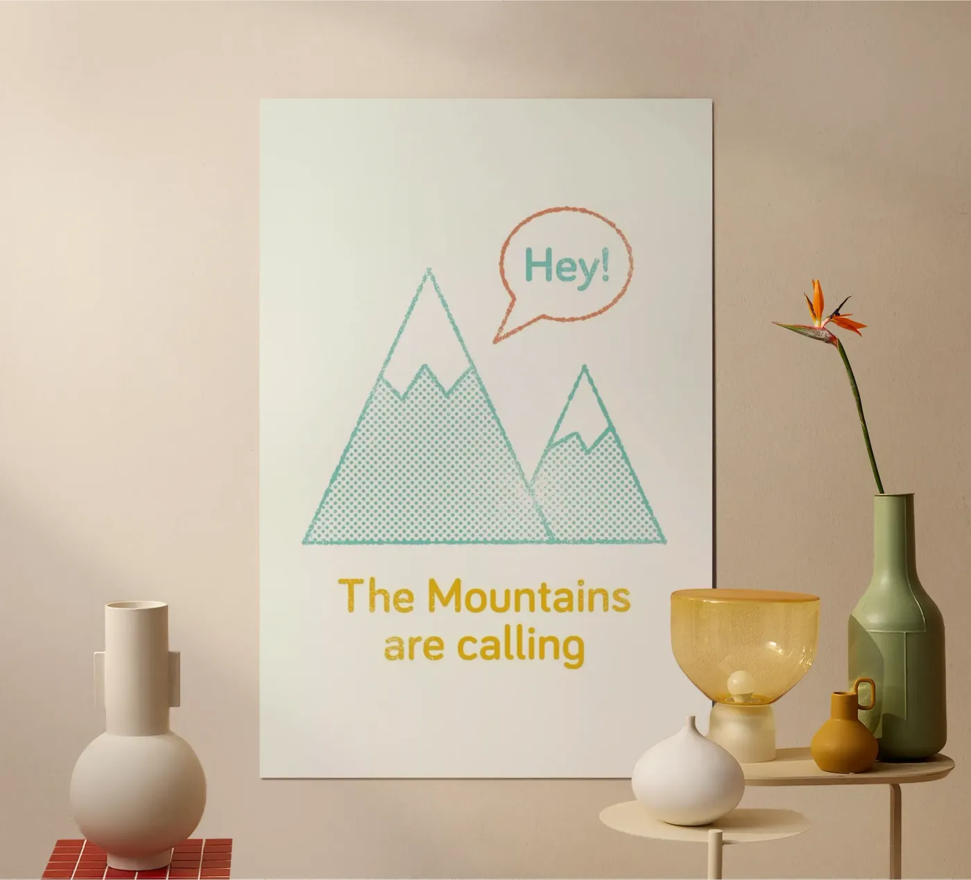 Mountains poster van Chris Wharton