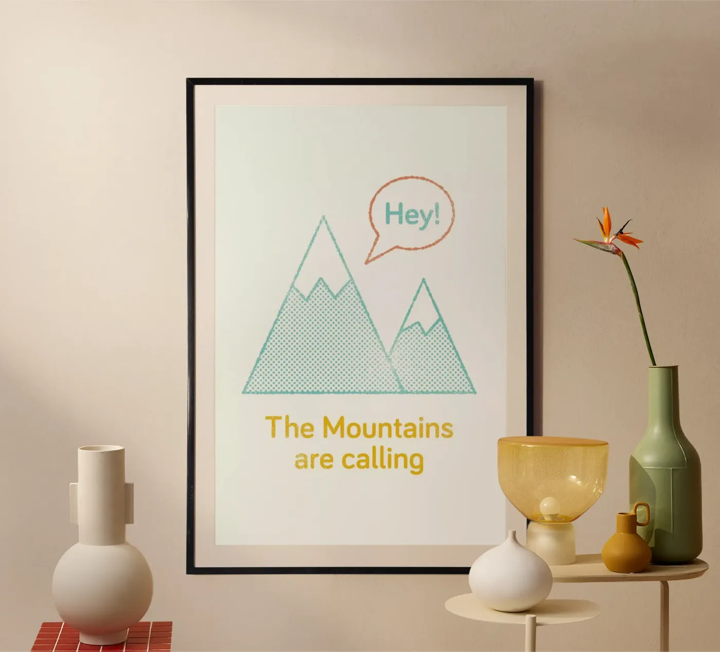 Mountains poster van Chris Wharton