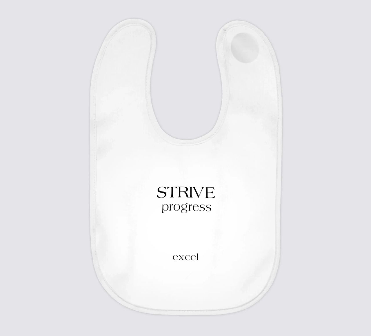 Strive Progress Tipografia semplice e minimalista Excel bavaglino da YV TYPOGRAPHY