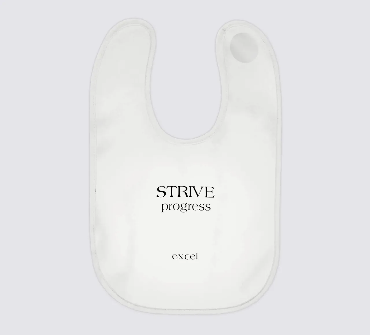 Strive Progress Tipografia semplice e minimalista Excel bavaglino da YV TYPOGRAPHY