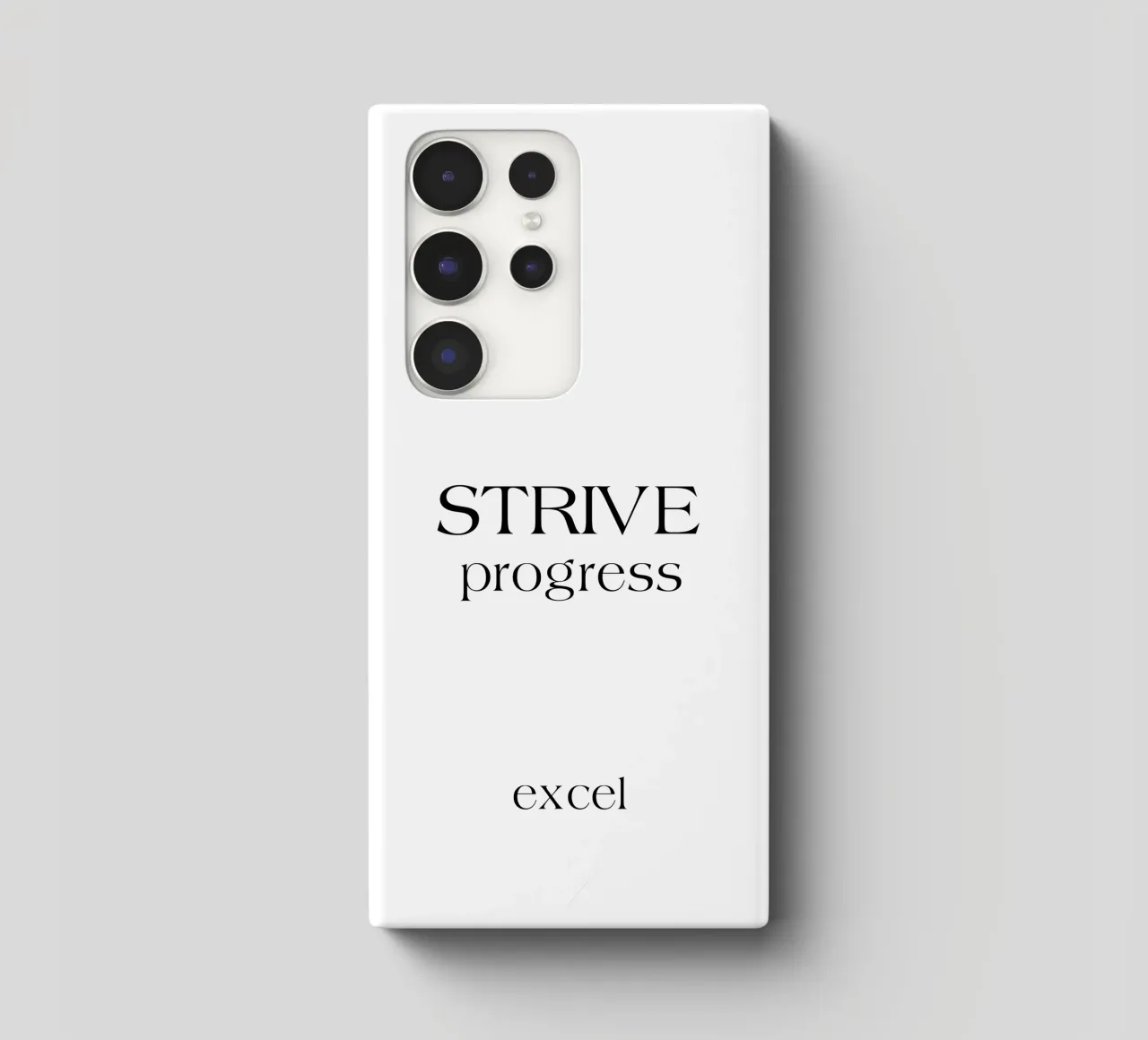 Strive Progress Tipografia semplice e minimalista Excel cover samsung da YV TYPOGRAPHY