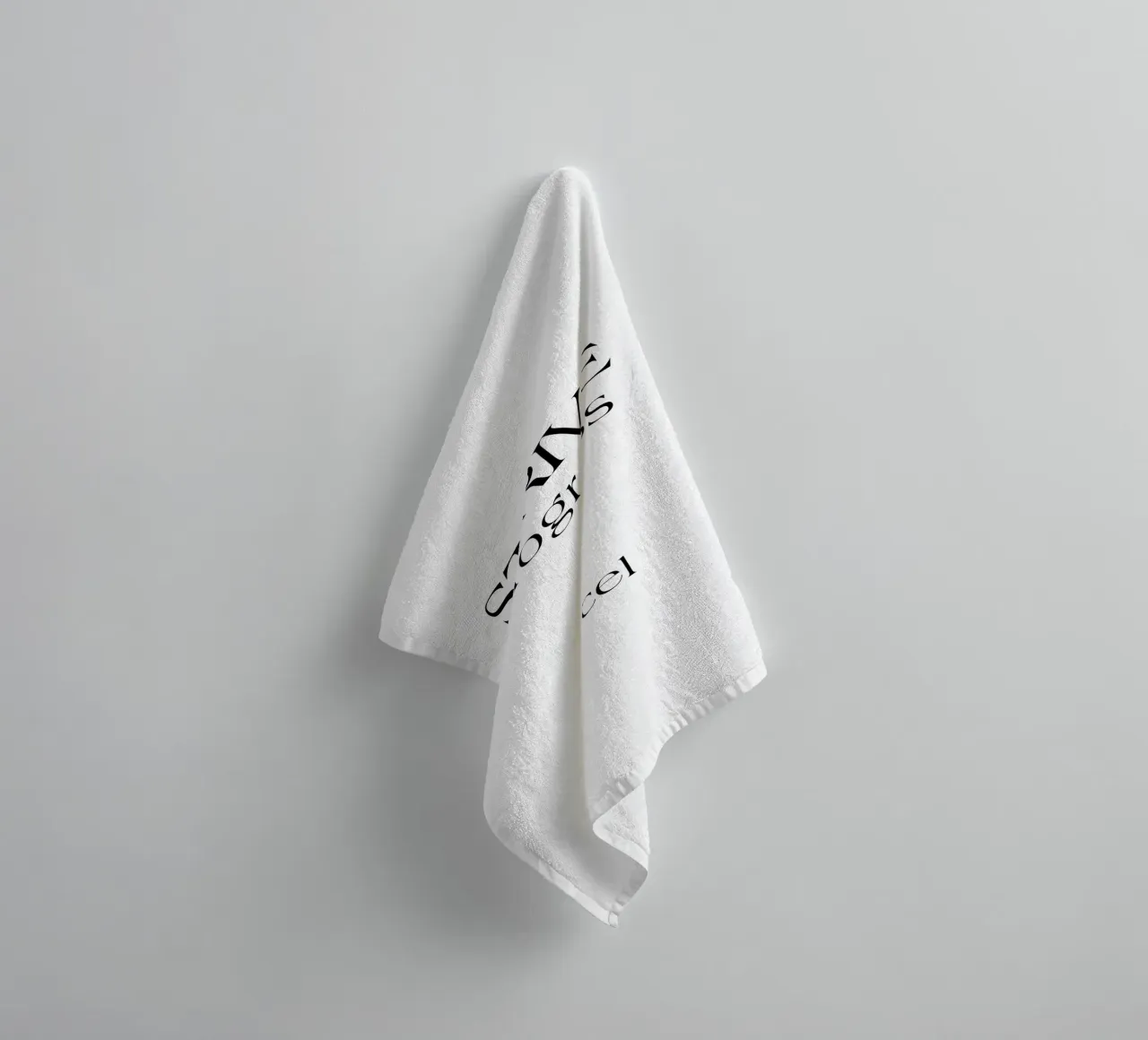 Strive Progress Simple Minimalist Typography Excel towel by YV TYPOGRAPHY
