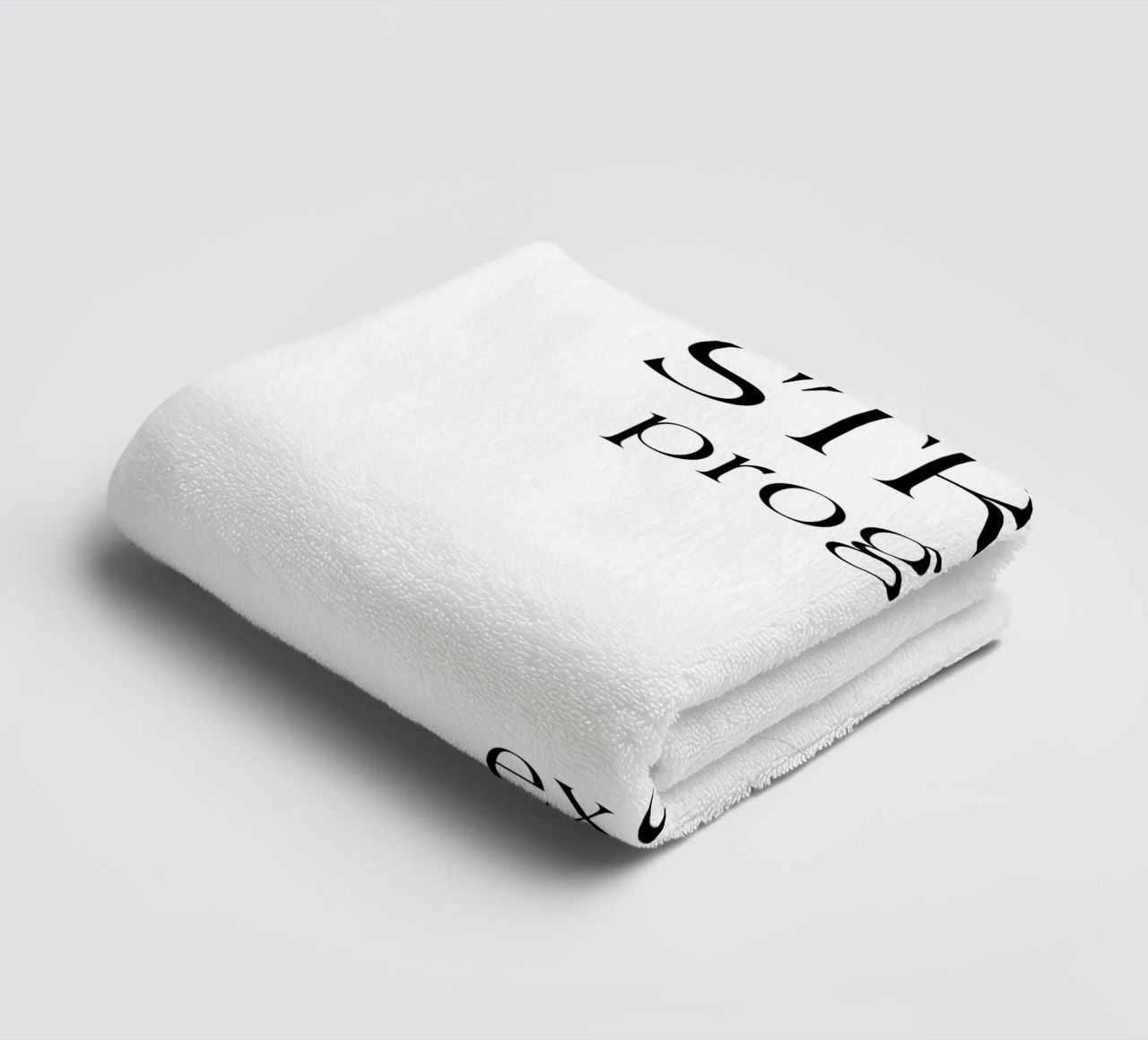 Strive Progress Tipografia semplice e minimalista Excel asciugamano da bagno da YV TYPOGRAPHY