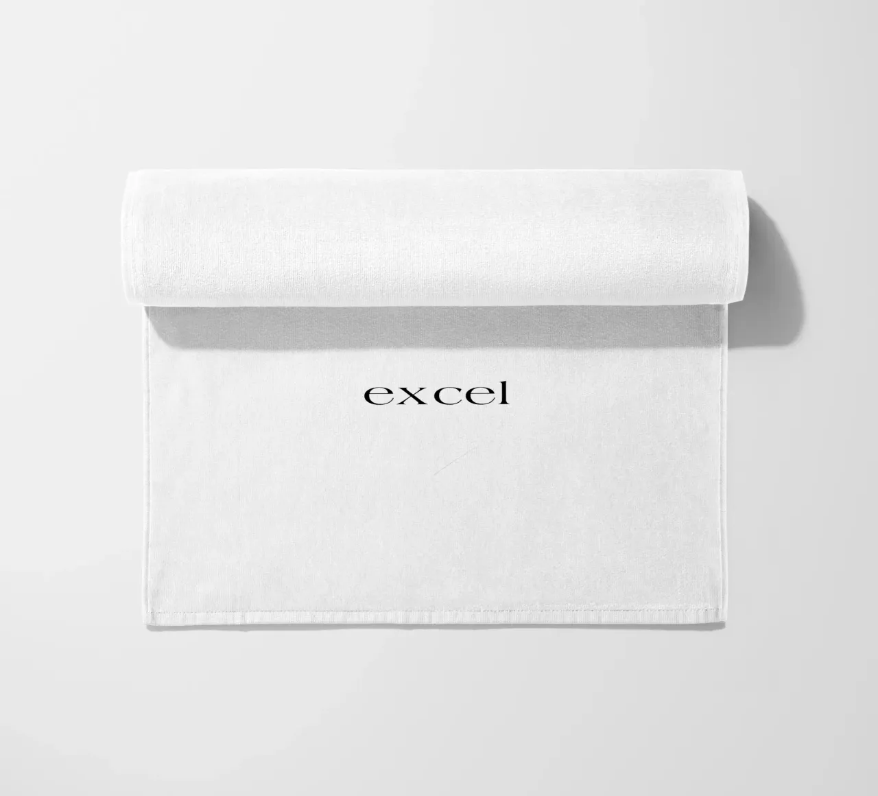 Strive Progress Simple Minimalist Typography Excel beach towel by YV TYPOGRAPHY