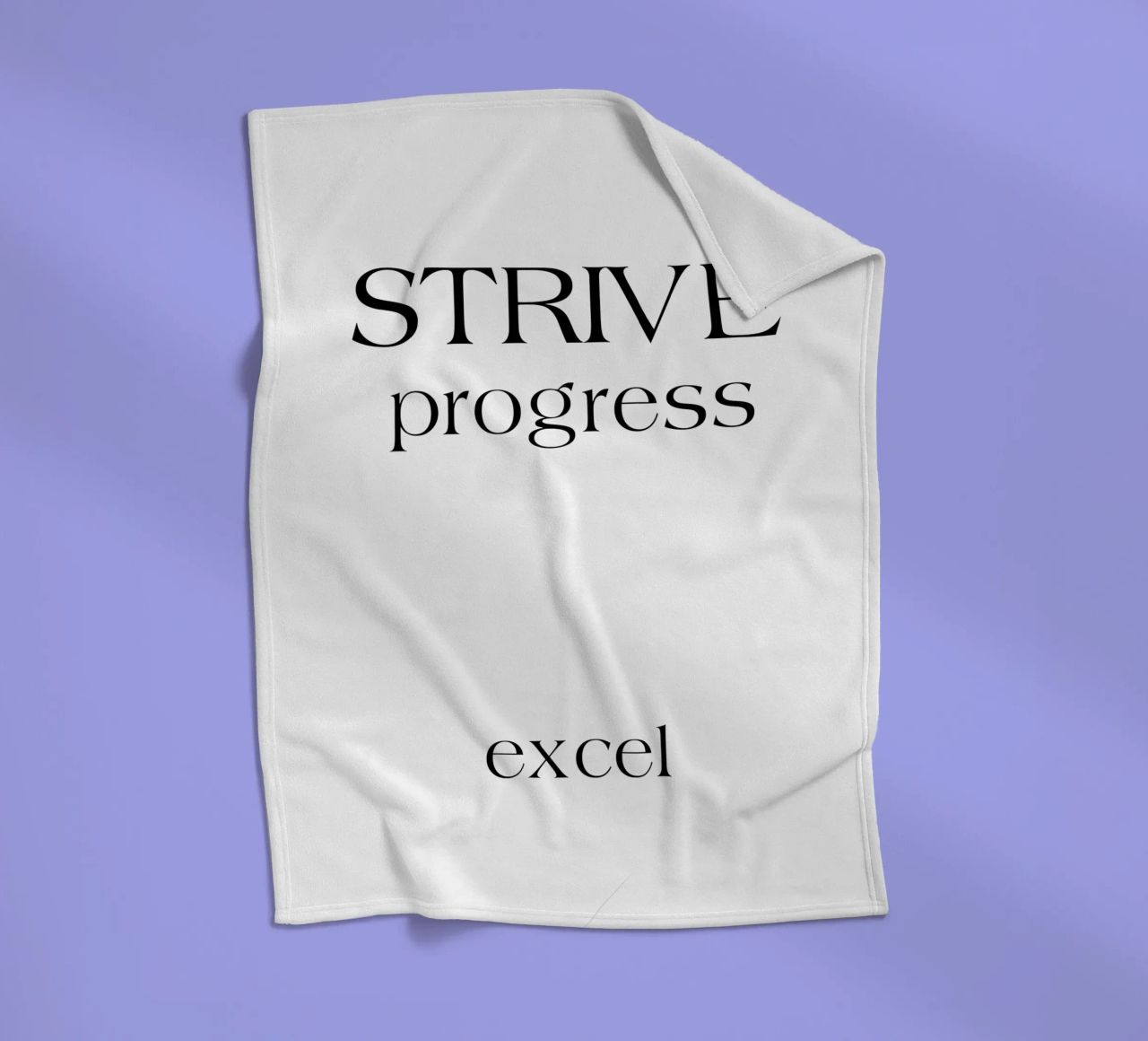 Strive Progress Tipografia semplice e minimalista Excel coperta in pile da YV TYPOGRAPHY