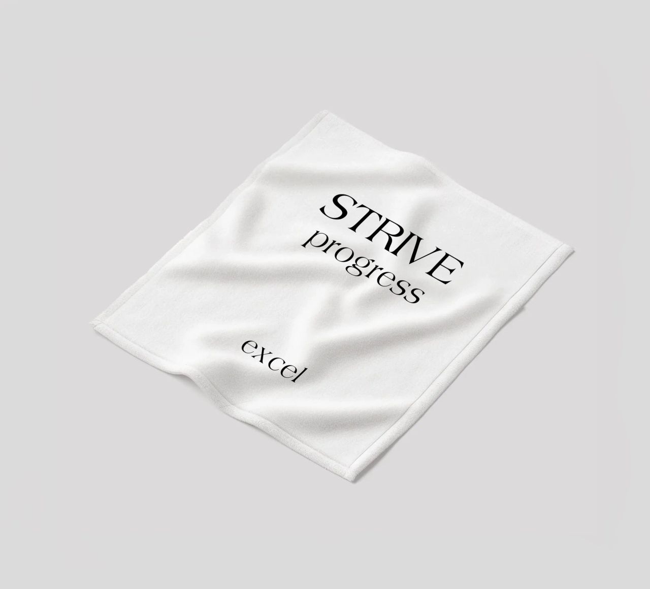 Strive Progress Tipografia semplice e minimalista Excel coperta in pile da YV TYPOGRAPHY
