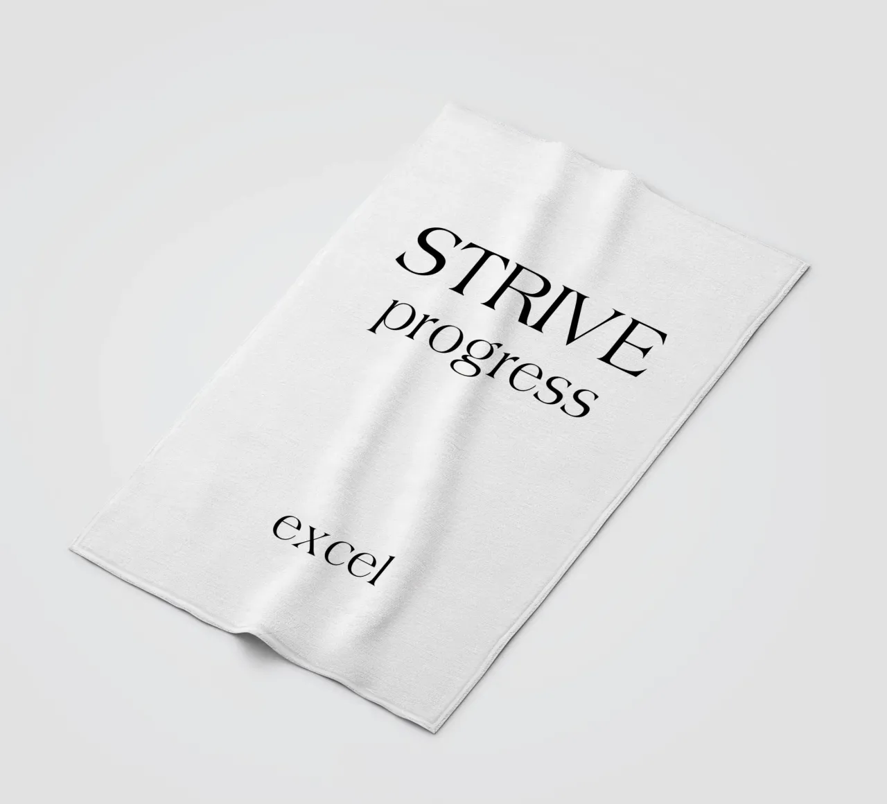 Strive Progress Tipografia semplice e minimalista Excel coperta in pile da YV TYPOGRAPHY