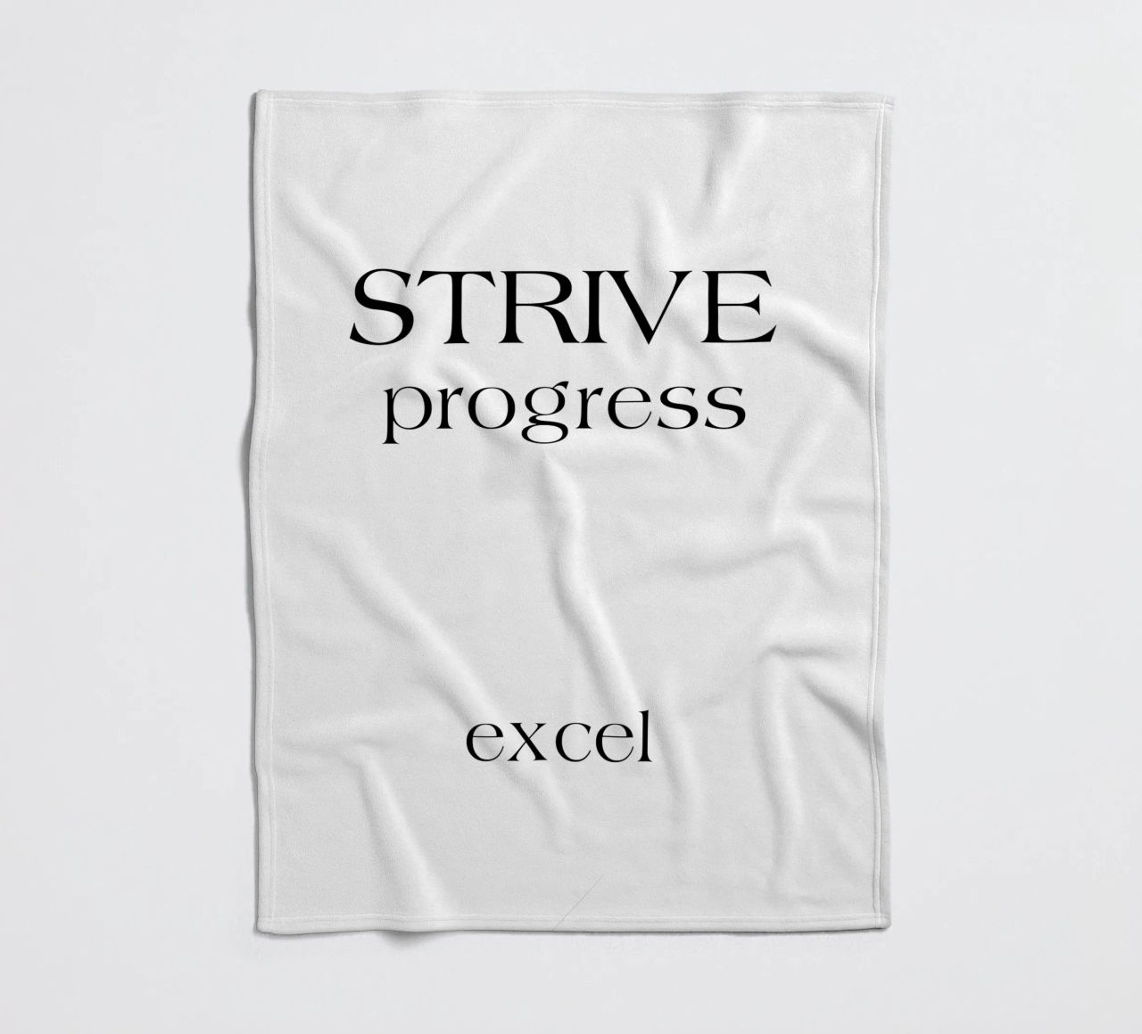 Strive Progress Tipografia semplice e minimalista Excel coperta in pile da YV TYPOGRAPHY