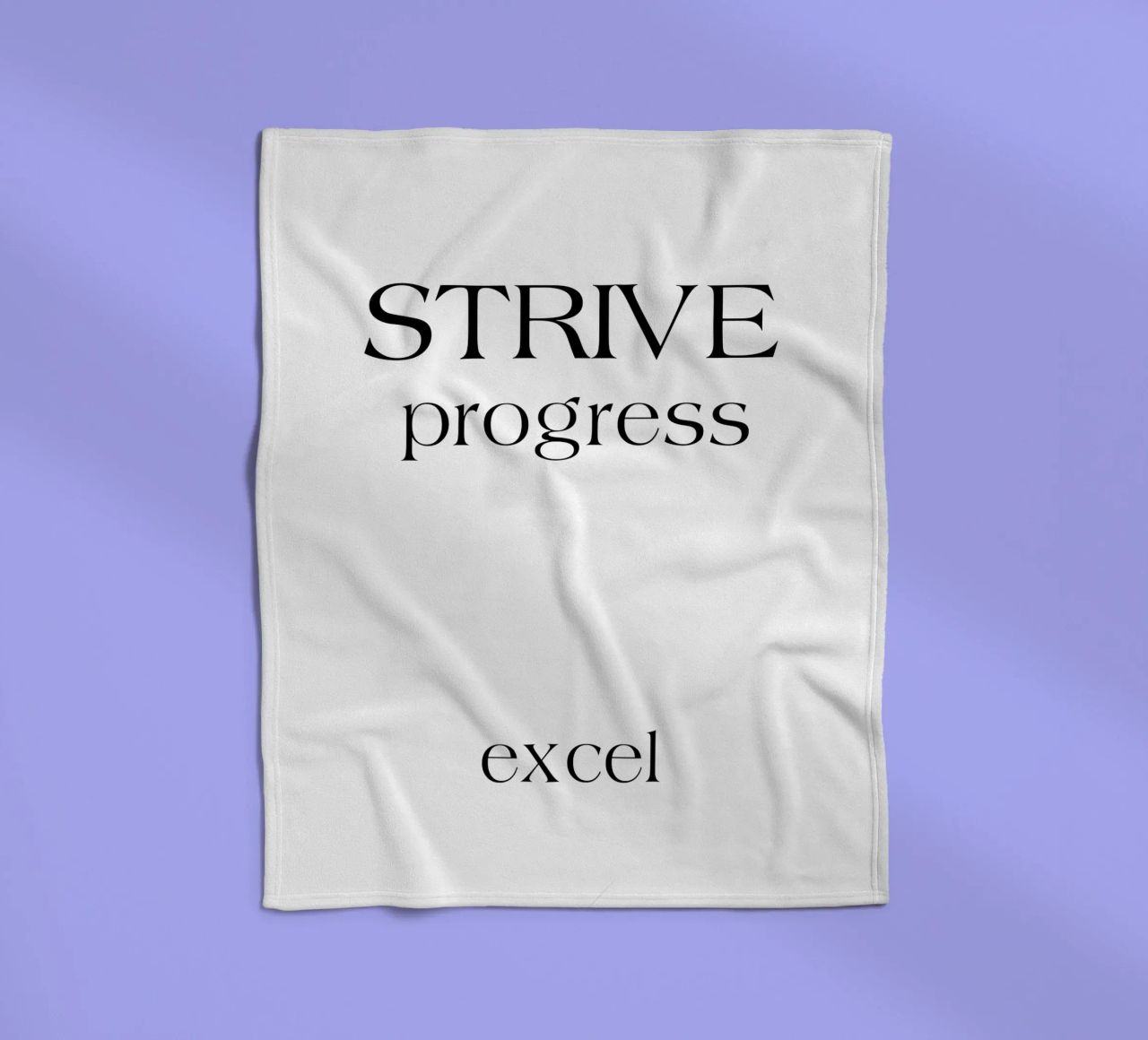 Strive Progress Tipografia semplice e minimalista Excel coperta in pile da YV TYPOGRAPHY