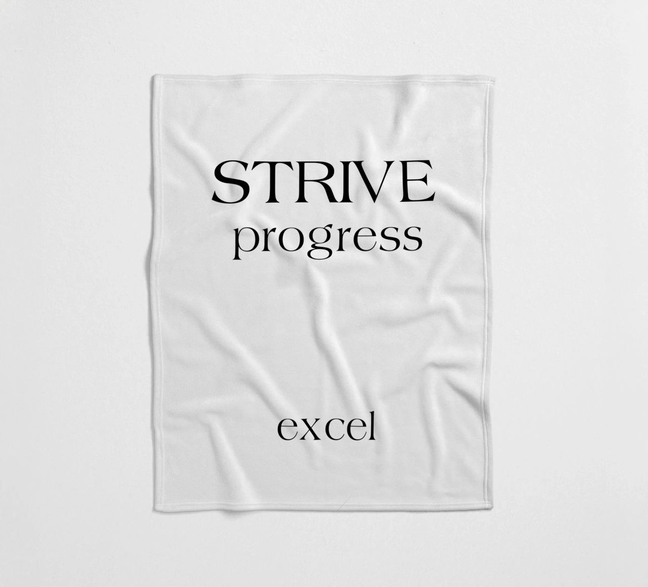 Strive Progress Tipografia semplice e minimalista Excel coperta in pile da YV TYPOGRAPHY