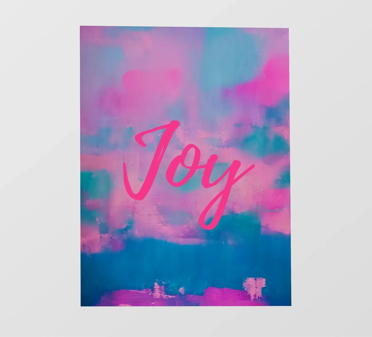 'Joy' Colorful Abstract Print backlit film by FABOArt