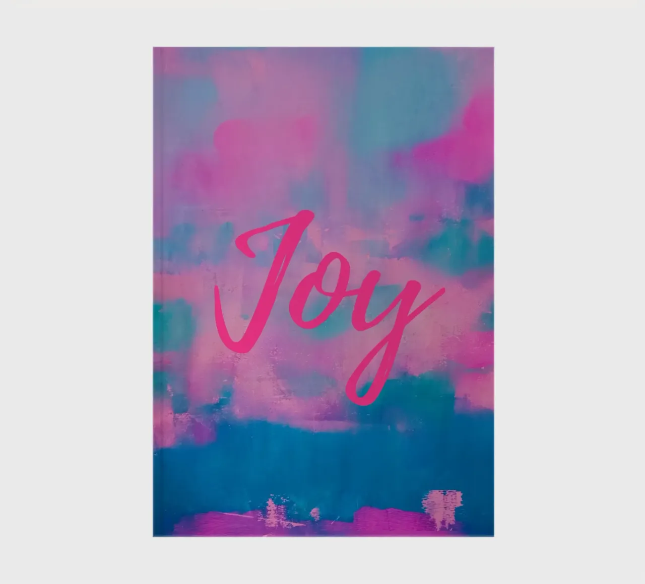 'Joy' Colorful Abstract Print notebook by FABOArt