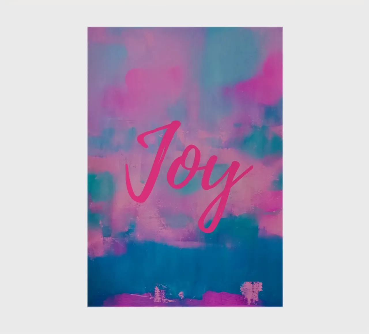 'Joy' Colorful Abstract Print notebook by FABOArt