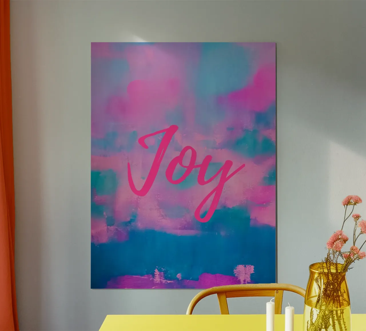 'Joy' Colorful Abstract Print hahnemühle by FABOArt