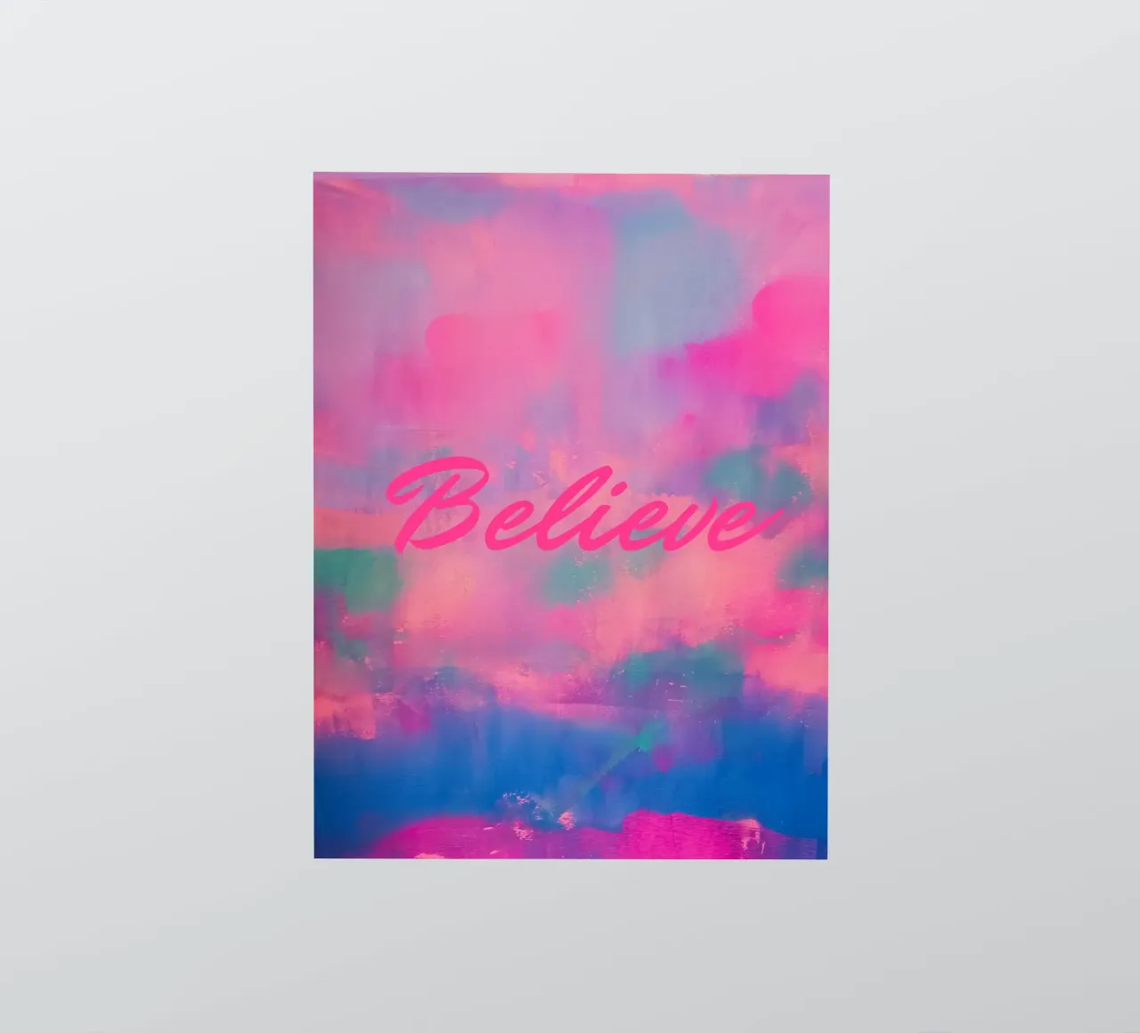Impression abstraite colorée 'Believe autocollant de FABOArt
