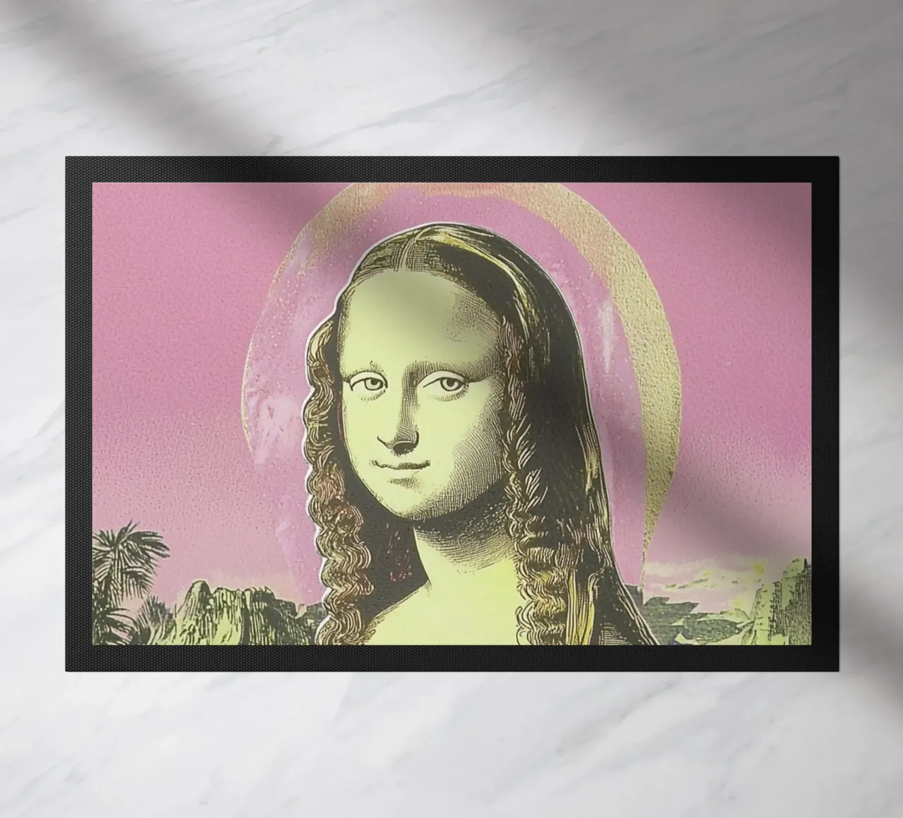 Mona Lisa, Riso pink zerbino da Carinaprint