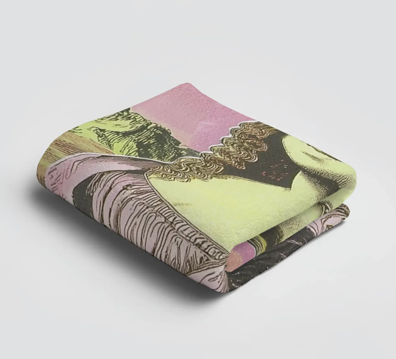 Mona Lisa, Riso pink asciugamano da bagno da Carinaprint