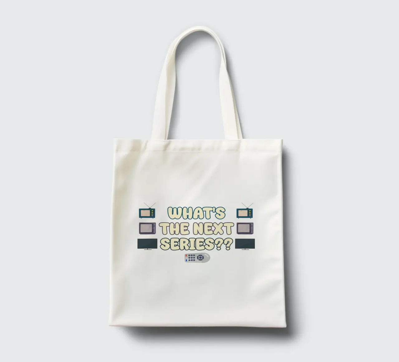 Amanti di serie e programmi televisivi Divertente design di testo retrò borsa in juta da sillyindustries