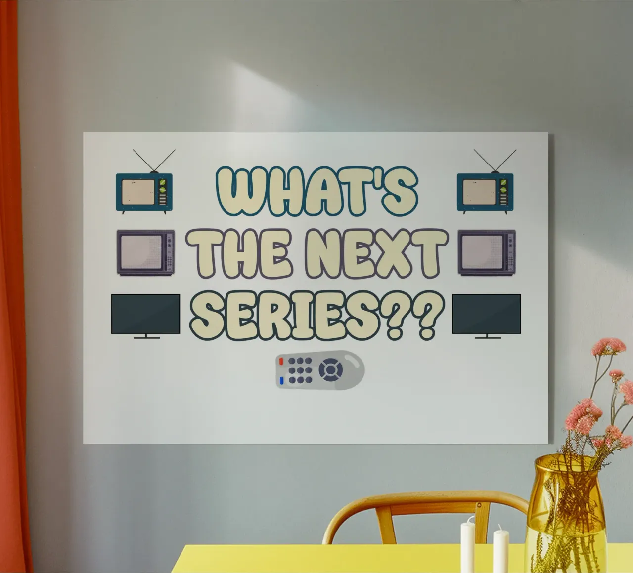 Amanti di serie e programmi televisivi Divertente design di testo retrò plexiglass da sillyindustries