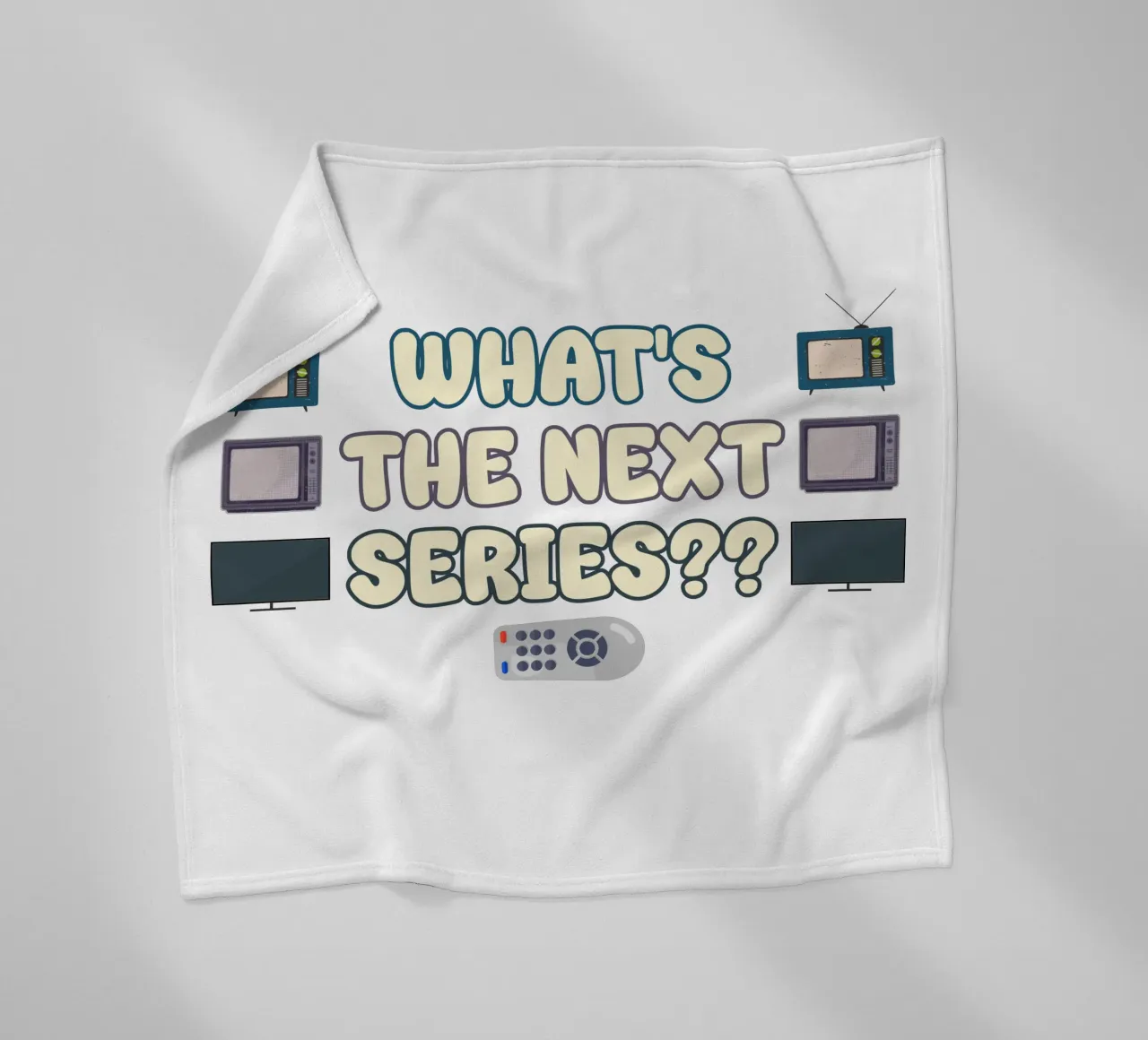 Amanti di serie e programmi televisivi Divertente design di testo retrò coperta in pile da sillyindustries