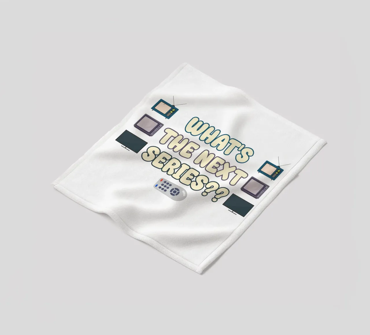 Amanti di serie e programmi televisivi Divertente design di testo retrò coperta in pile da sillyindustries