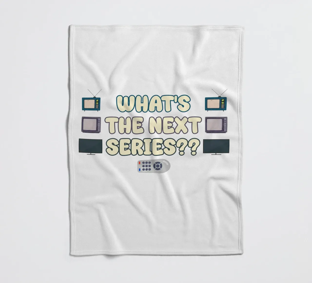 Amanti di serie e programmi televisivi Divertente design di testo retrò coperta in pile da sillyindustries