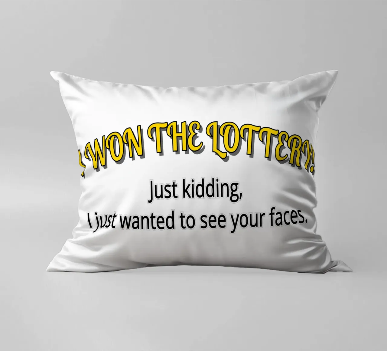 Farce d'un gagnant de la loterie pour rire coussin de sillyindustries