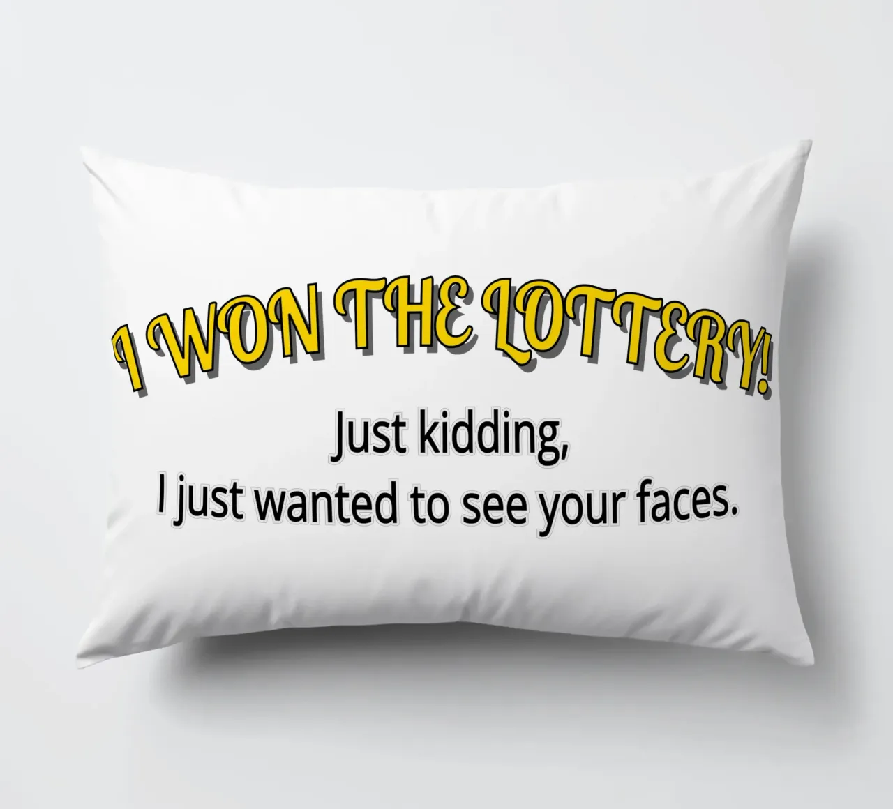 Farce d'un gagnant de la loterie pour rire coussin de sillyindustries