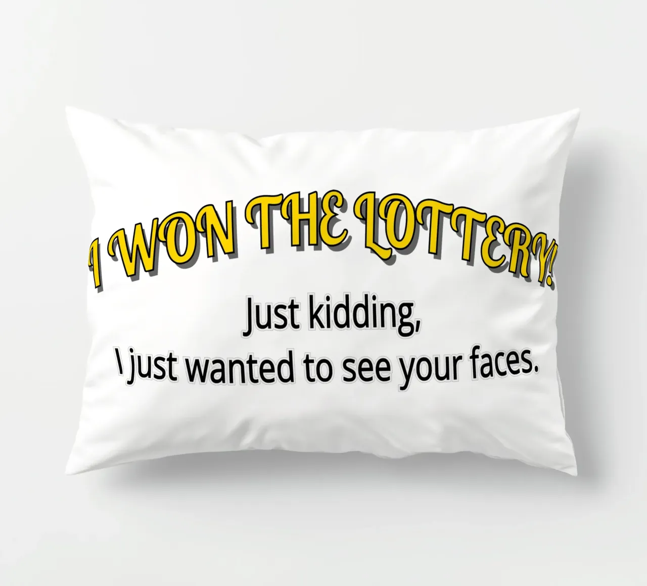 Farce d'un gagnant de la loterie pour rire coussin de sillyindustries