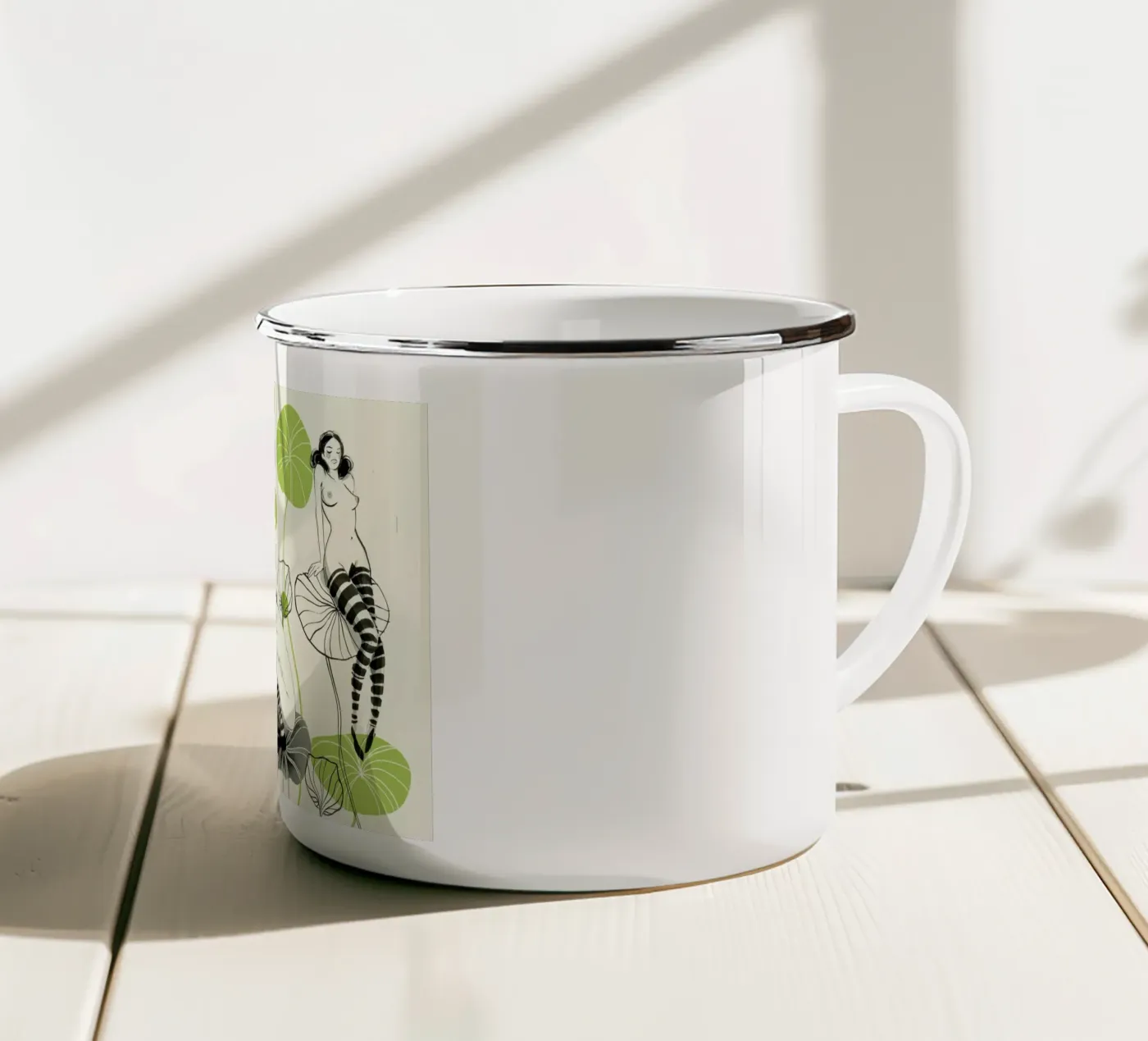 Bored enamel mug by Pietari Posti