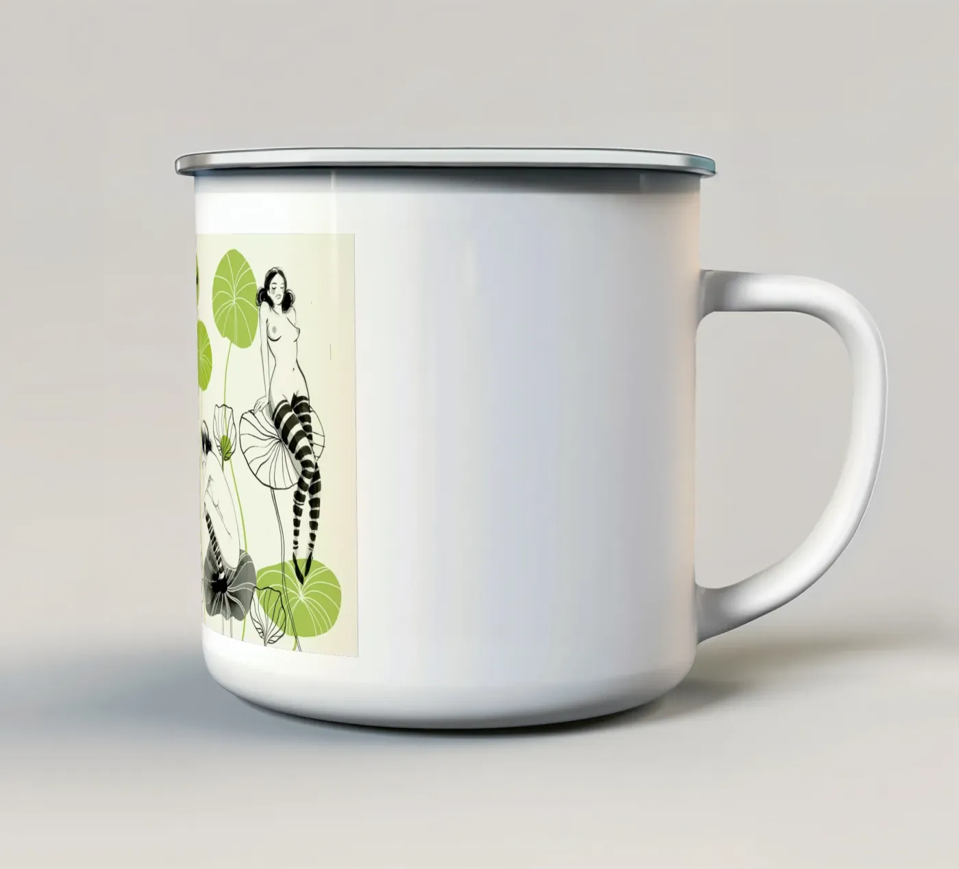 Bored enamel mug by Pietari Posti