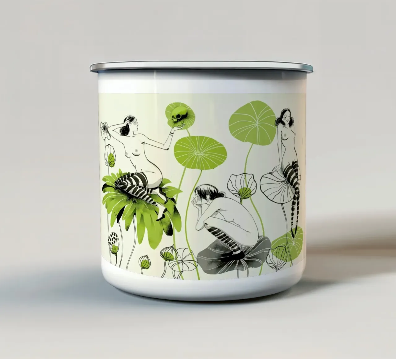 Bored tazza in smalto da Pietari Posti