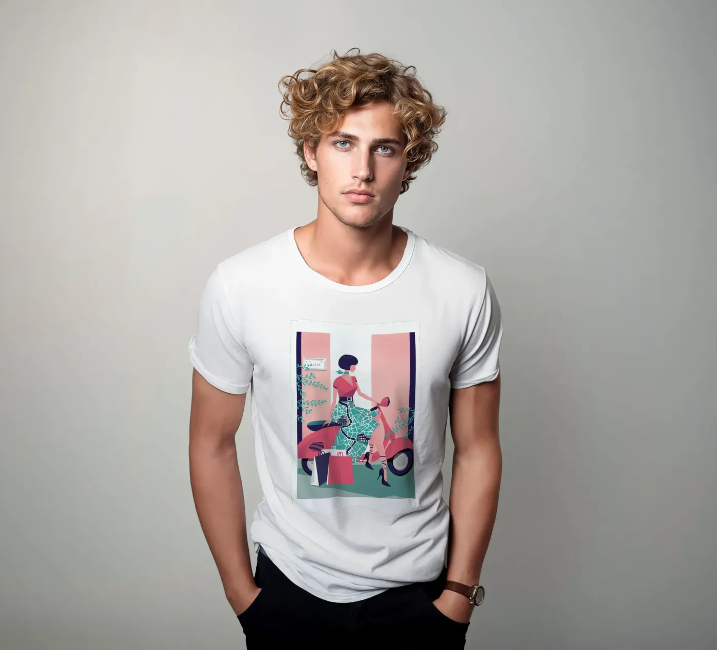 Rome t-shirt da Pietari Posti
