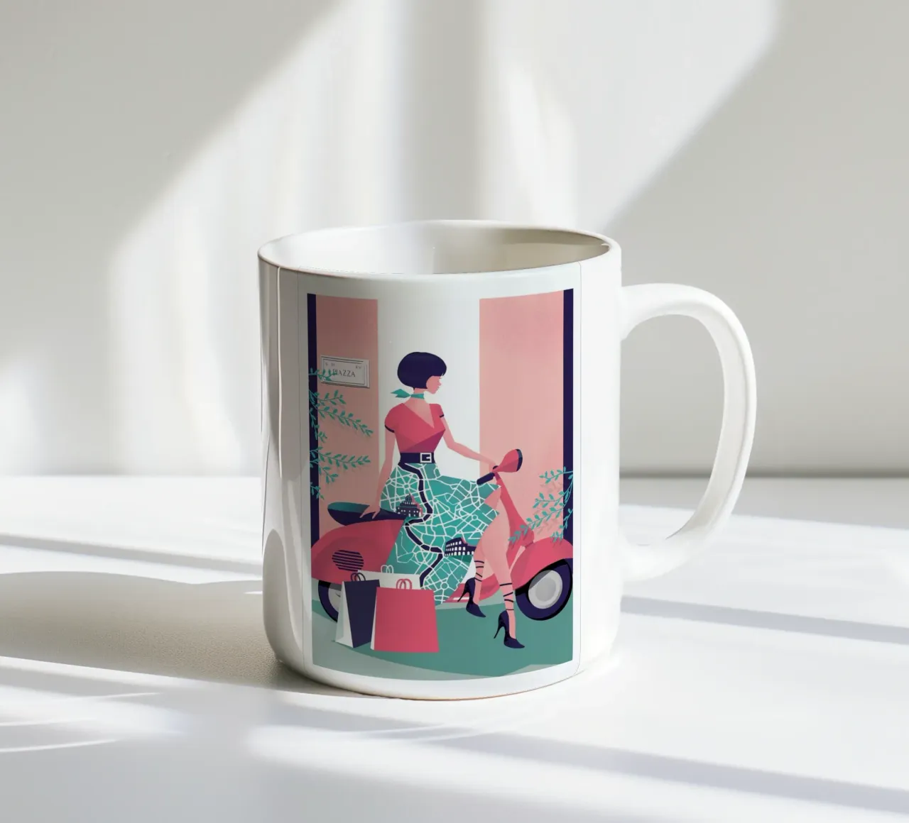 Rome ceramic mug by Pietari Posti