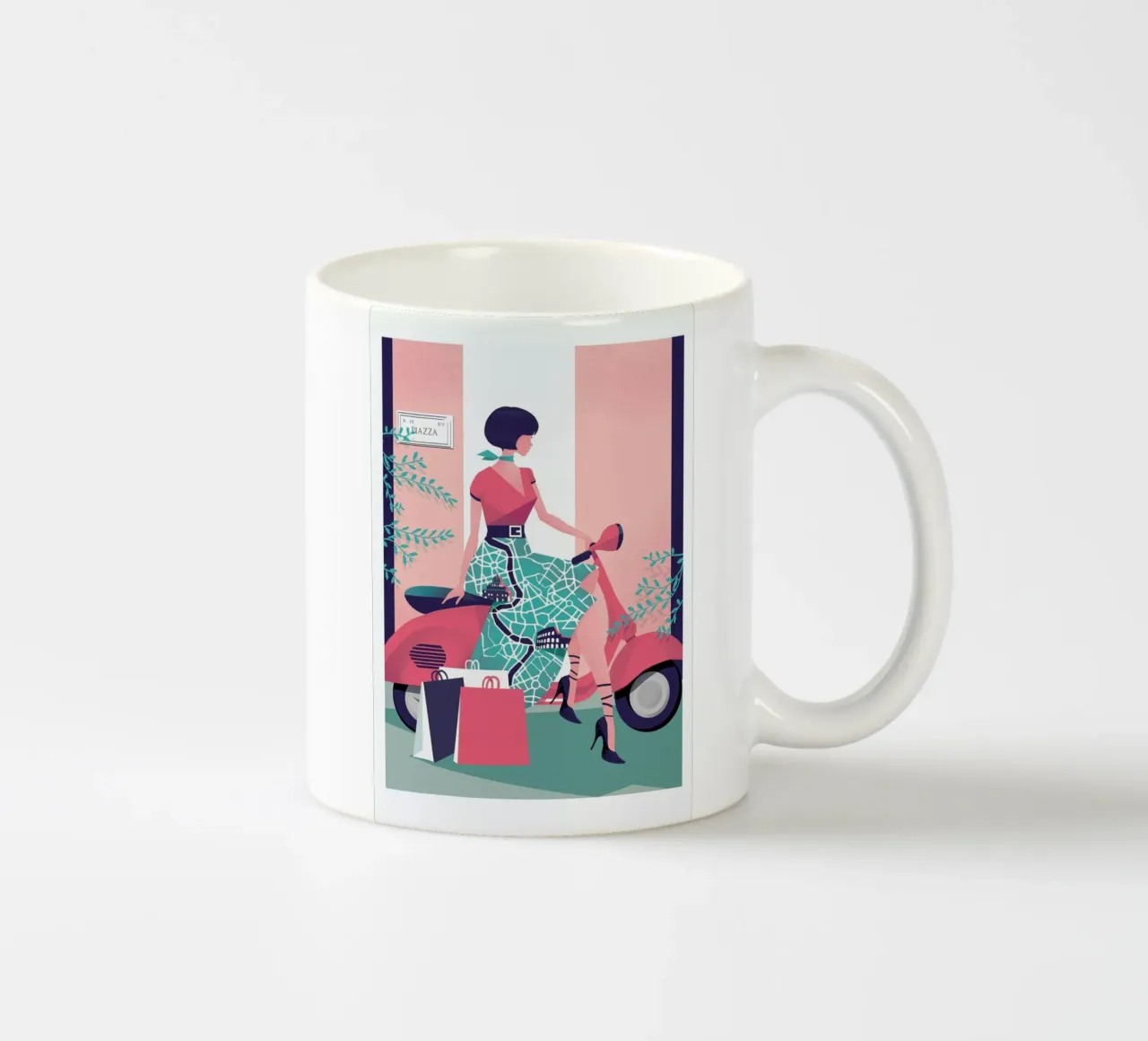 Rome ceramic mug by Pietari Posti