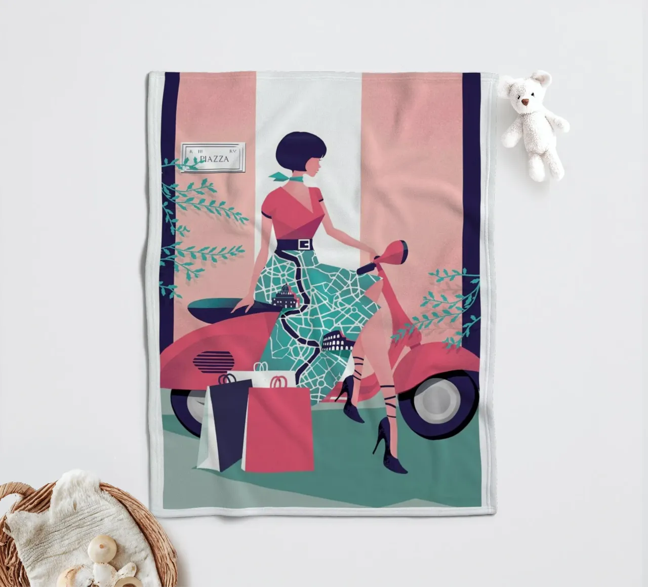 Rome fleecedeken van Pietari Posti