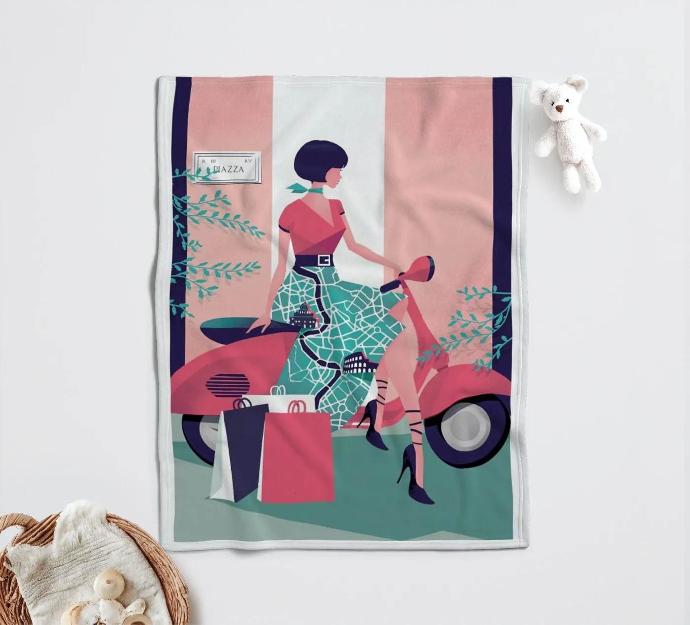 Rome fleecedeken van Pietari Posti