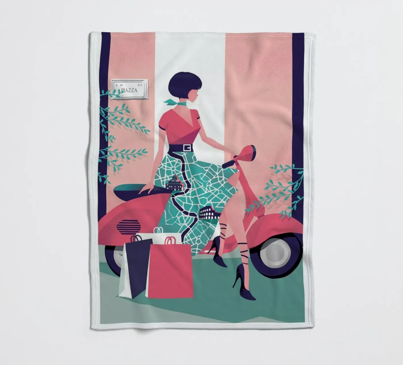 Rome fleecedeken van Pietari Posti