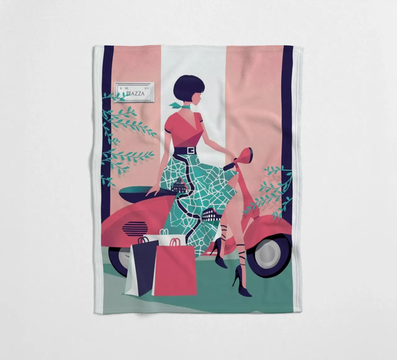 Rome fleecedeken van Pietari Posti