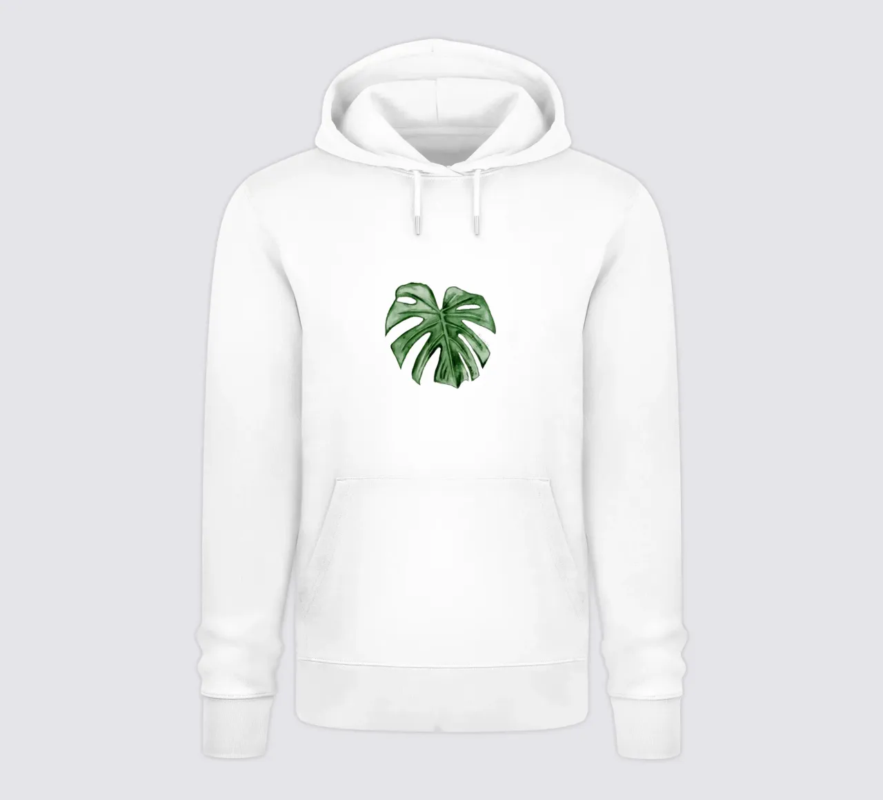 Monstera Formaggio Pianta Fogliame Illustrazione ad acquerello felpa con cappuccio da This Wild Soul - Illustration