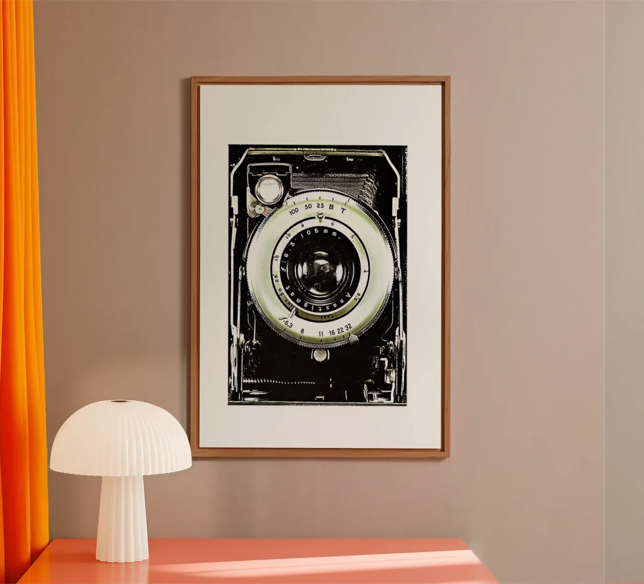 Smile vintage camera alluminio dibond da Rococco LA