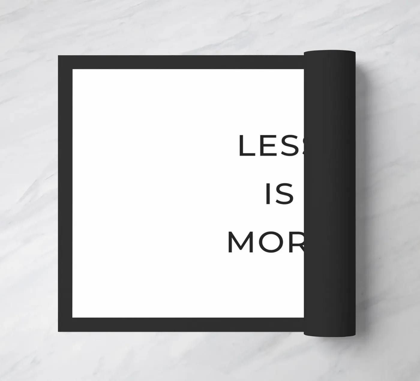 Meno è meglio zerbino da Paigaam Studio