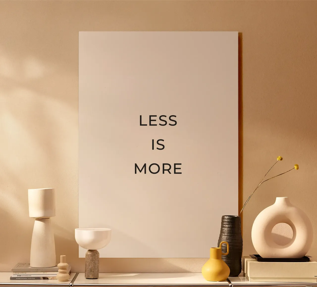 Meno è meglio plexiglass da Paigaam Studio